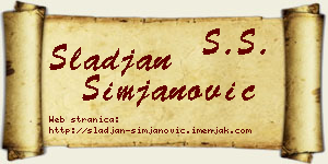 Slađan Simjanović vizit kartica